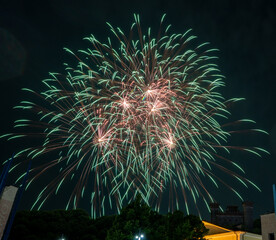 Fototapeta premium Fireworks, Montichiari, Lombardia, Brescia,
