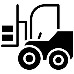 forklift solid icon
