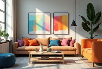 vibrant paint swatches complementary color palette arrange inspired interior design art display, acrylic, canvas, deco, texture, variation, style, harmony