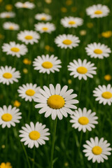Fototapeta premium daisies in a field