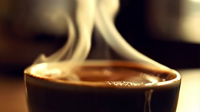 Dampfender Kaffee