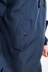 This Stylish Navy Blue Outerwear features a Functional Pocket Design, making it ideal for any occasion and versatile enough for All Seasons of the year, ensuring you stay chic and comfortable