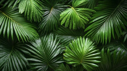 Vibrant green leaves with an abstract design that draws inspiration from nature