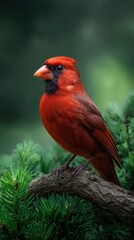 Northern Cardinal: A Vibrant Portrait in Nature's Embrace