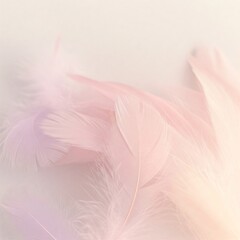 Obraz premium pink feathers background