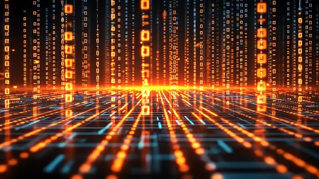 Digital Data Stream with Binary Code Elements