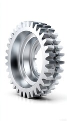 Mechanical gear system: metal wheel, rotating part, industrial component, precise motion, engineering detail, torque device, metallic structure, machine element, mechanical piece, industrial form