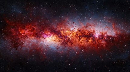 Fototapeta premium Vast cosmic expanse showcasing stellar formations.
