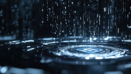 water drops on blue background