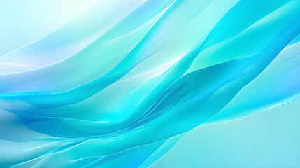 Blue and white abstract smooth wave background with flowing lines. Corporate, technology and futuristic design. Banner with turquoise gradient. Modern y2k fluid concept. Design for textile, print, ads