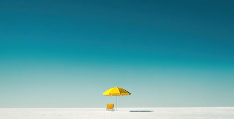beach with umbrella