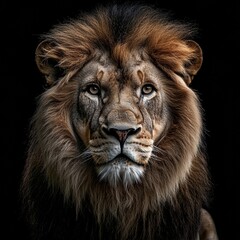 Obraz premium lion head portrait