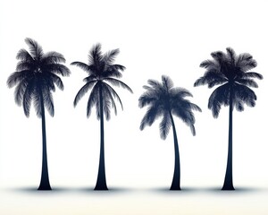 tropical palm trees