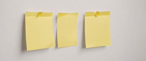 Fototapeta premium Bright yellow sticky note, close-up, isolated on white , writing, sticky note