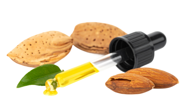 Almond oil and nuts