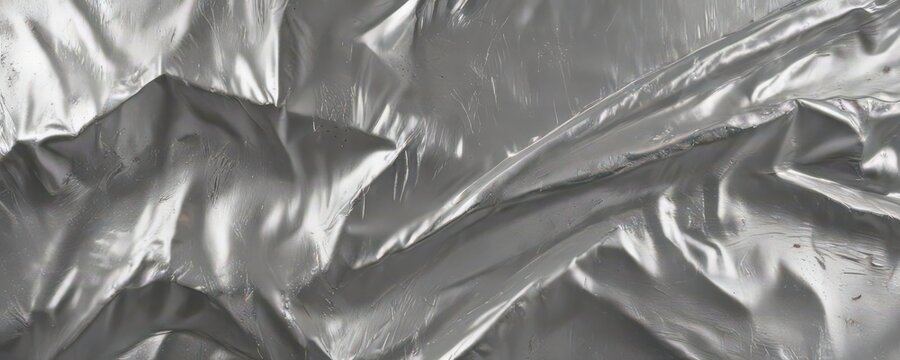 Wrinkled silver foil, shimmering texture, luxurious metallic backdrop,  backdrop,  premium,  elegant