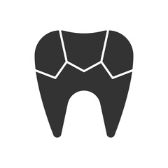 Plaque Tooth Icon - Tartar Tooth Icon