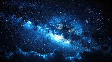 Fototapeta premium Deep space nebulae with countless stars and celestial clouds.