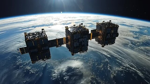 Spacecraft orbiting Earth (1)