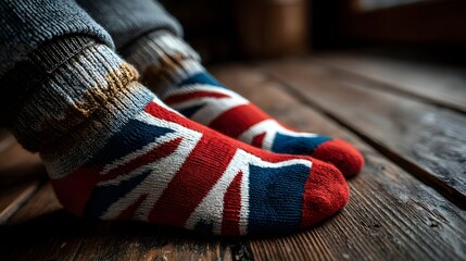 British Socks on Hardwood: A Touch of Home