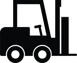 forklift truck silhouette