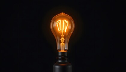 illuminated fiber optic lamp, black background, subject at bottom, copy space above, motion.