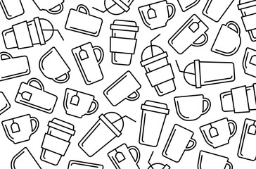 Coffee cup and mug background.
