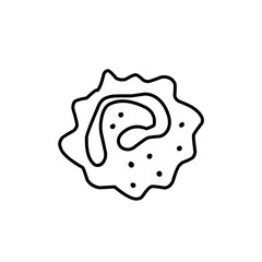 hand drawn immune cell icon
