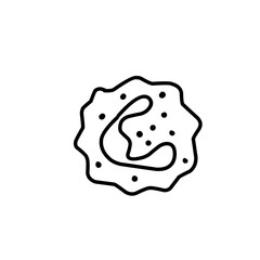 hand drawn immune cell icon
