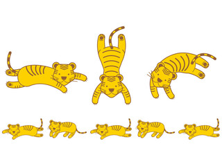 可愛い虎のイラスト