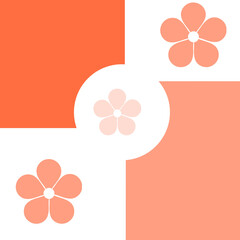 greeting card with flowers