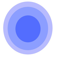 blue circle button