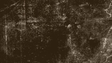 Blurred brown scratched grunge isolated on background, old film effect. Distressed retro paper abstract stock illustration cracked texture overlays for space or text.