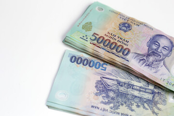 Five hundred thousand dong banknotes