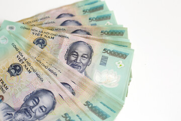 Five hundred thousand dong banknotes
