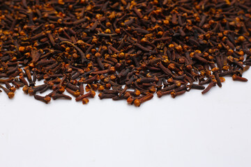 A spice of dried cloves, herbal medicine plant