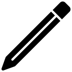 Naklejka premium pencil solid icon