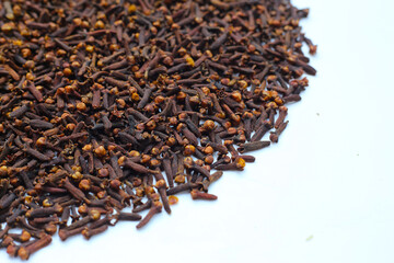 A spice of dried cloves, herbal medicine plant