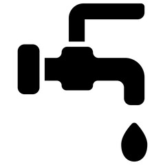 faucet solid icon