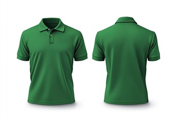 Emerald Green Polo Shirt Mockup