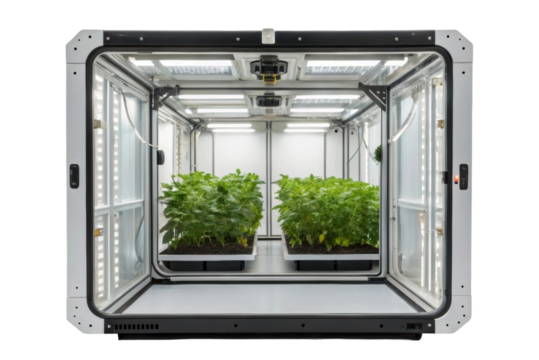 PNG Advanced hydroponic system showcasing indoor plant growth in modern controlled environment