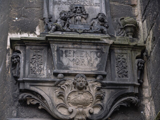 Memento Mori Plaque on Aegidienkirche Ruins, Hannover