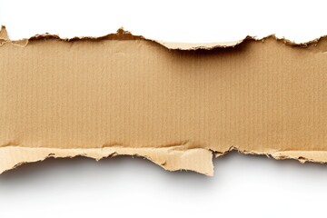 Ripped cardboard strip