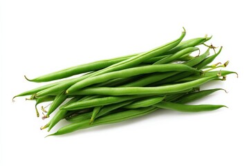 Fototapeta premium Fresh green beans, vibrant and healthy.