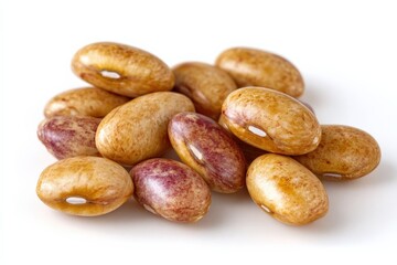 Obraz premium A close-up shot of speckled kidney beans.