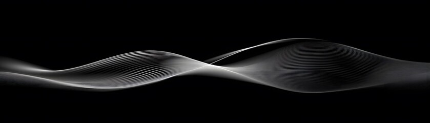 Abstract design of flowing, elegant curves.