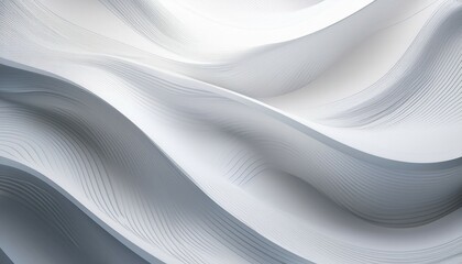 Obraz premium white abstract background featuring a dynamic wavy hexagon texture creating a smooth modern look perfect for use as a simple elegant wallpaper