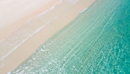 Serene Tropical Shoreline with Aerial Patterns and Soft Filter Texture Background