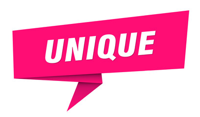 unique banner. unique speech bubble, label, sticker, sign template