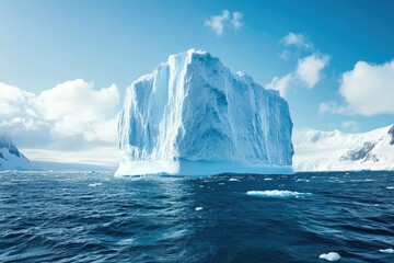 Majestic iceberg in antarctic waters